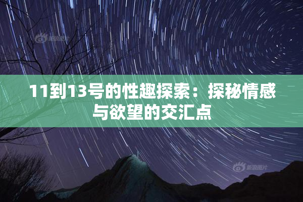 11到13号的性趣探索：探秘情感与欲望的交汇点