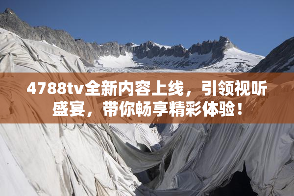 4788tv全新内容上线，引领视听盛宴，带你畅享精彩体验！