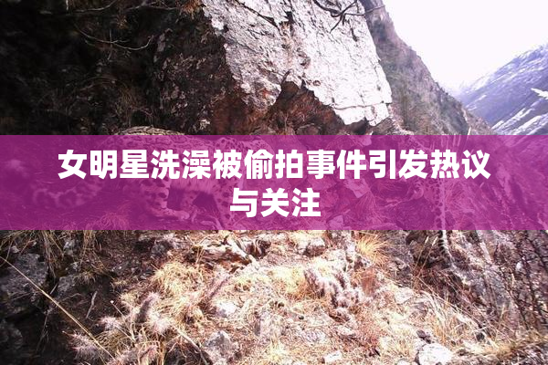 女明星洗澡被偷拍事件引发热议与关注