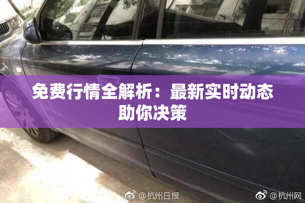 免费行情全解析：最新实时动态助你决策