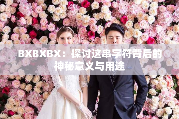 BXBXBX：探讨这串字符背后的神秘意义与用途