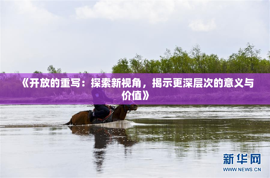 《开放的重写：探索新视角，揭示更深层次的意义与价值》