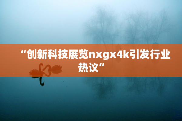 “创新科技展览nxgx4k引发行业热议”