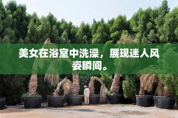 美女在浴室中洗澡，展现迷人风姿瞬间。