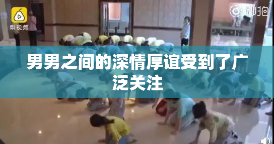 男男之间的深情厚谊受到了广泛关注