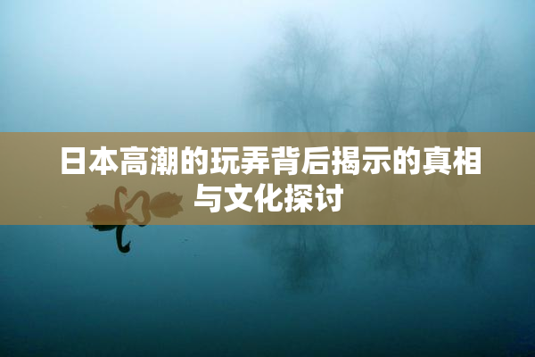 日本高潮的玩弄背后揭示的真相与文化探讨