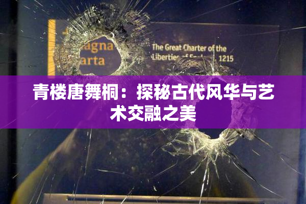 青楼唐舞桐：探秘古代风华与艺术交融之美