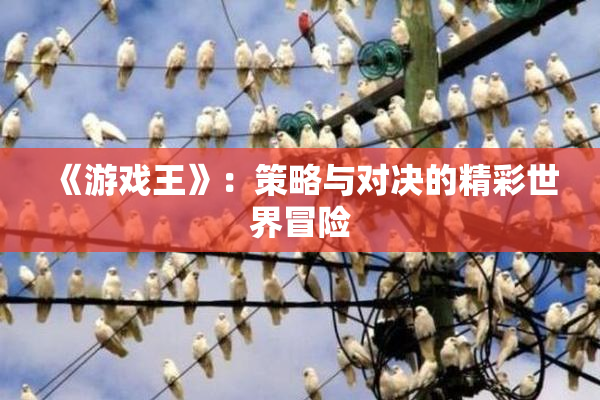 《游戏王》：策略与对决的精彩世界冒险