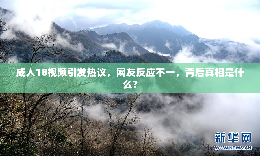 成人18视频引发热议，网友反应不一，背后真相是什么？