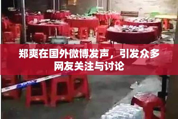 郑爽在国外微博发声，引发众多网友关注与讨论