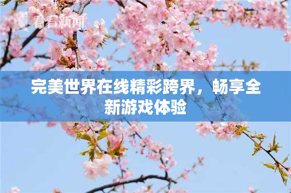 完美世界在线精彩跨界，畅享全新游戏体验