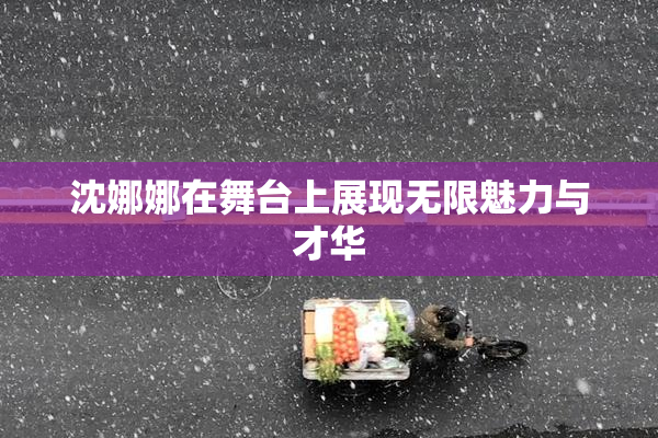 沈娜娜在舞台上展现无限魅力与才华
