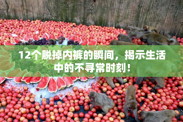 12个脱掉内裤的瞬间，揭示生活中的不寻常时刻！