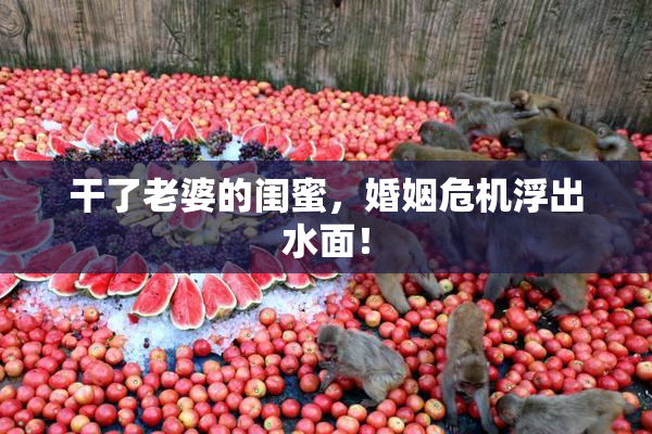 干了老婆的闺蜜，婚姻危机浮出水面！