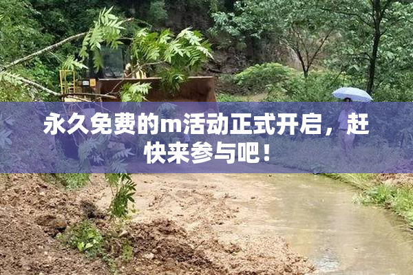永久免费的m活动正式开启，赶快来参与吧！