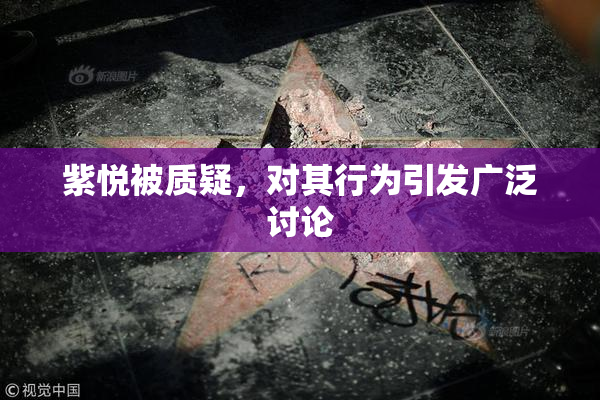 紫悦被质疑，对其行为引发广泛讨论