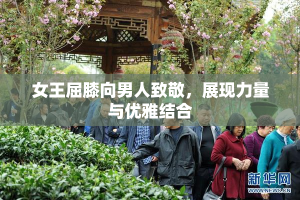 女王屈膝向男人致敬，展现力量与优雅结合