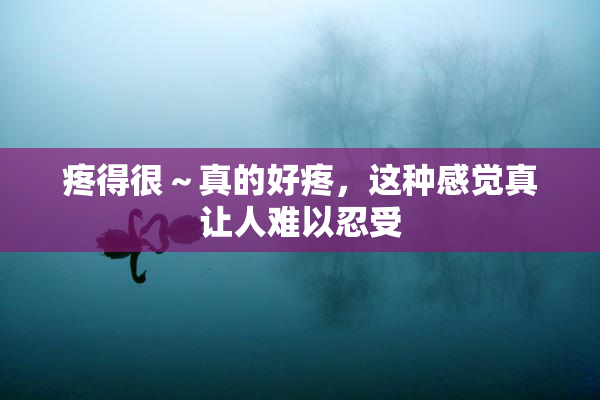 疼得很～真的好疼，这种感觉真让人难以忍受