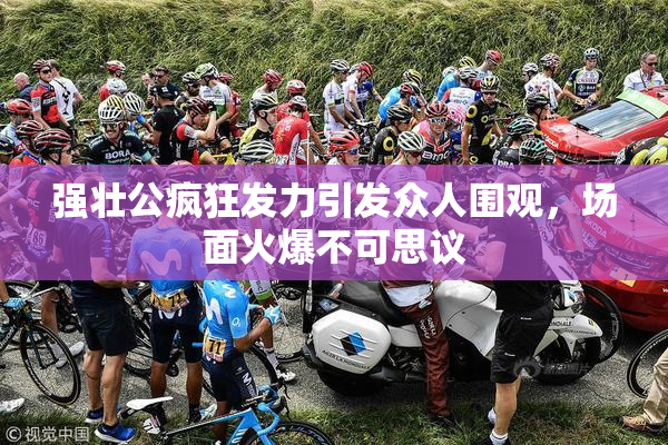 强壮公疯狂发力引发众人围观，场面火爆不可思议