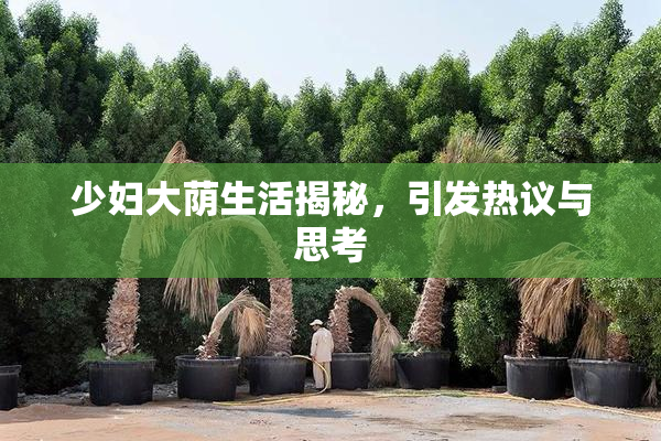 少妇大荫生活揭秘，引发热议与思考