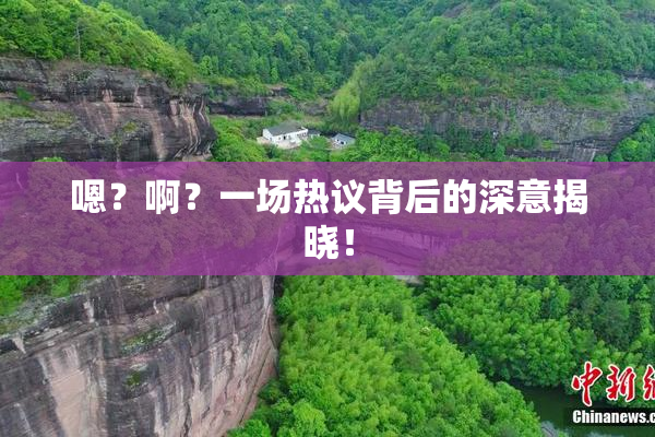 嗯？啊？一场热议背后的深意揭晓！