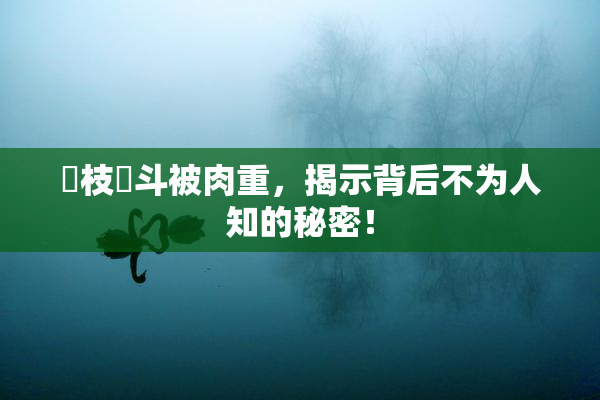 狛枝凪斗被肉重，揭示背后不为人知的秘密！
