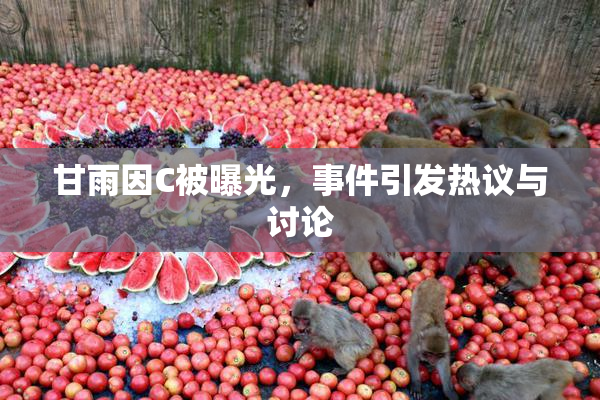 甘雨因C被曝光，事件引发热议与讨论