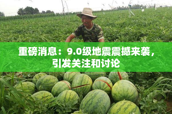 重磅消息：9.0级地震震撼来袭，引发关注和讨论