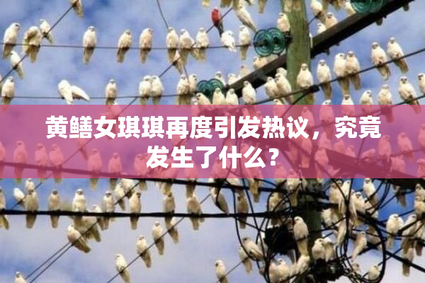 黄鳝女琪琪再度引发热议，究竟发生了什么？