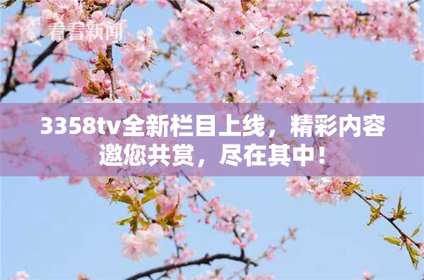 3358tv全新栏目上线，精彩内容邀您共赏，尽在其中！
