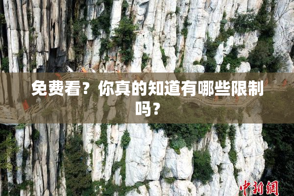免费看？你真的知道有哪些限制吗？