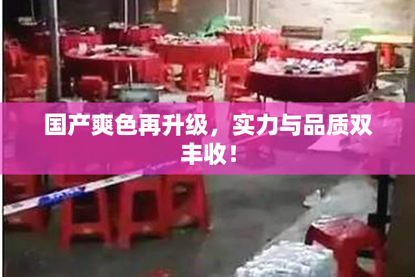国产爽色再升级，实力与品质双丰收！