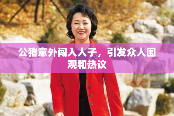 公猪意外闯入人子，引发众人围观和热议