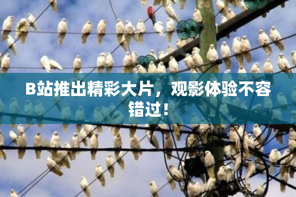B站推出精彩大片，观影体验不容错过！