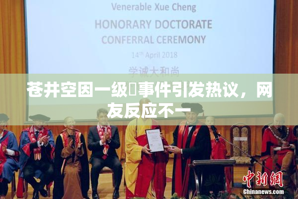 苍井空因一级婬事件引发热议，网友反应不一