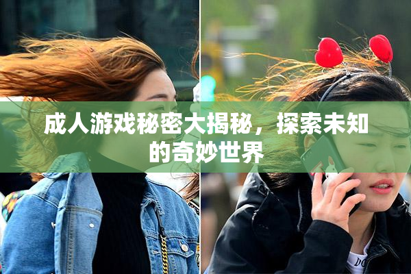 成人游戏秘密大揭秘，探索未知的奇妙世界