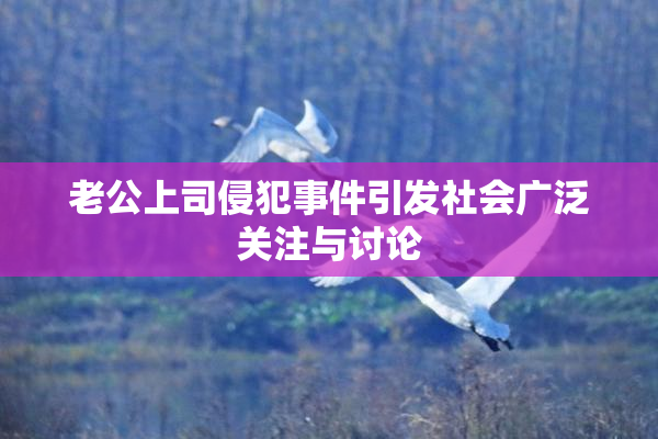 老公上司侵犯事件引发社会广泛关注与讨论