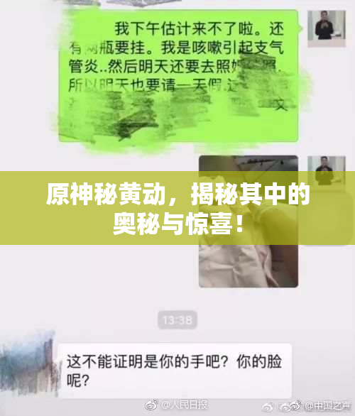 原神秘黄动，揭秘其中的奥秘与惊喜！