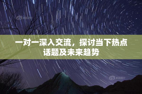 一对一深入交流，探讨当下热点话题及未来趋势