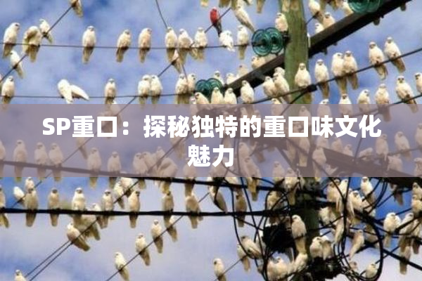 SP重口：探秘独特的重口味文化魅力
