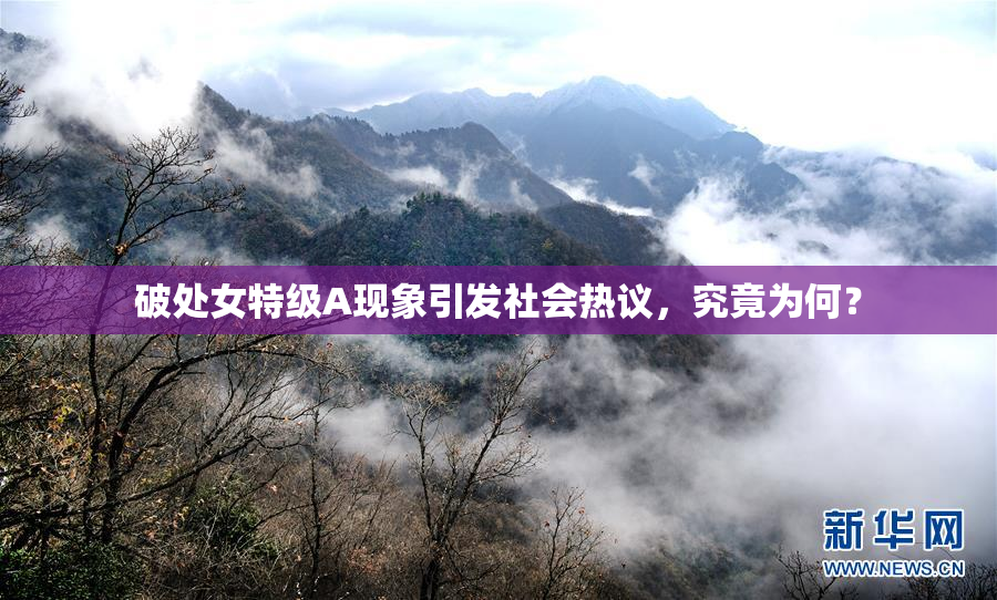 破处女特级A现象引发社会热议，究竟为何？