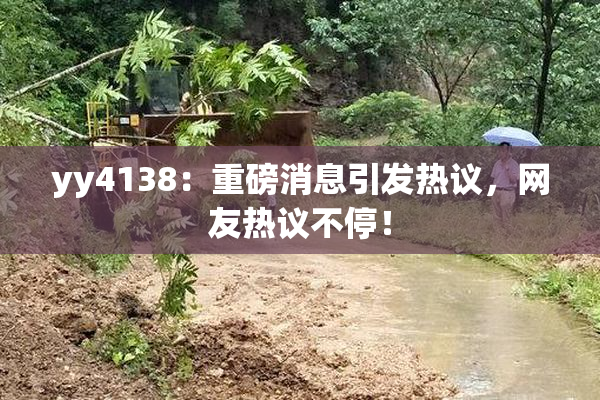 yy4138：重磅消息引发热议，网友热议不停！