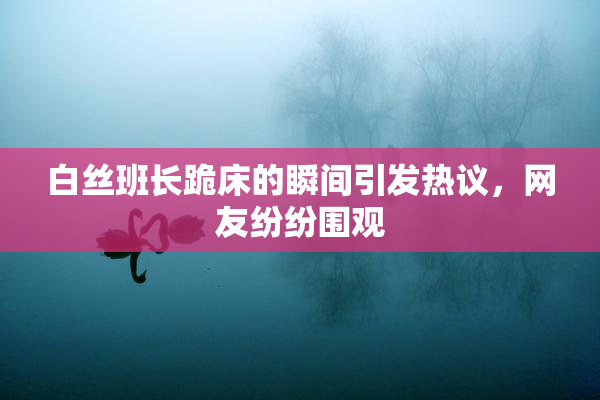 白丝班长跪床的瞬间引发热议，网友纷纷围观