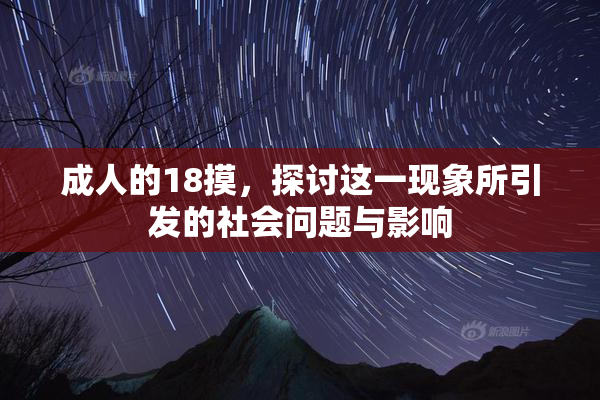 成人的18摸，探讨这一现象所引发的社会问题与影响