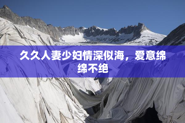 久久人妻少妇情深似海，爱意绵绵不绝