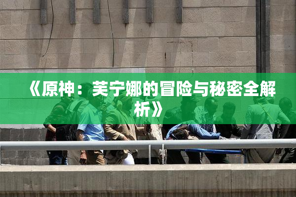 《原神：芙宁娜的冒险与秘密全解析》
