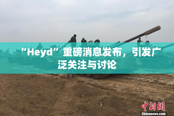 “Heyd”重磅消息发布，引发广泛关注与讨论
