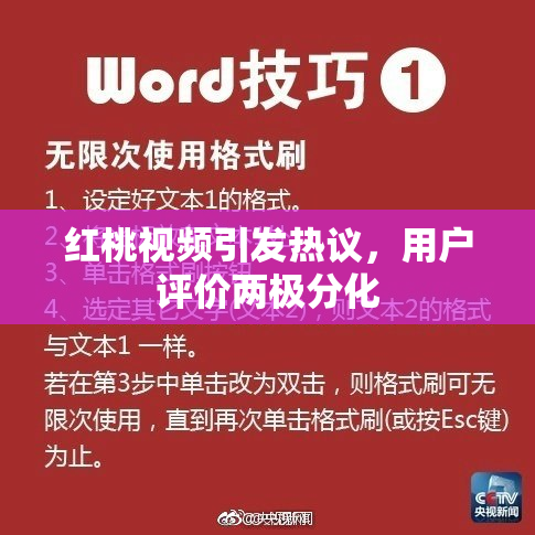 红桃视频引发热议，用户评价两极分化