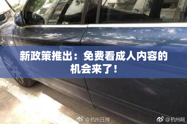 新政策推出：免费看成人内容的机会来了！
