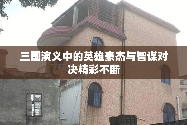 三国演义中的英雄豪杰与智谋对决精彩不断